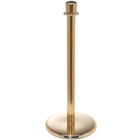Elegance Deluxe Crown Top Rope Barrier Post in Stainless Steel or Brass